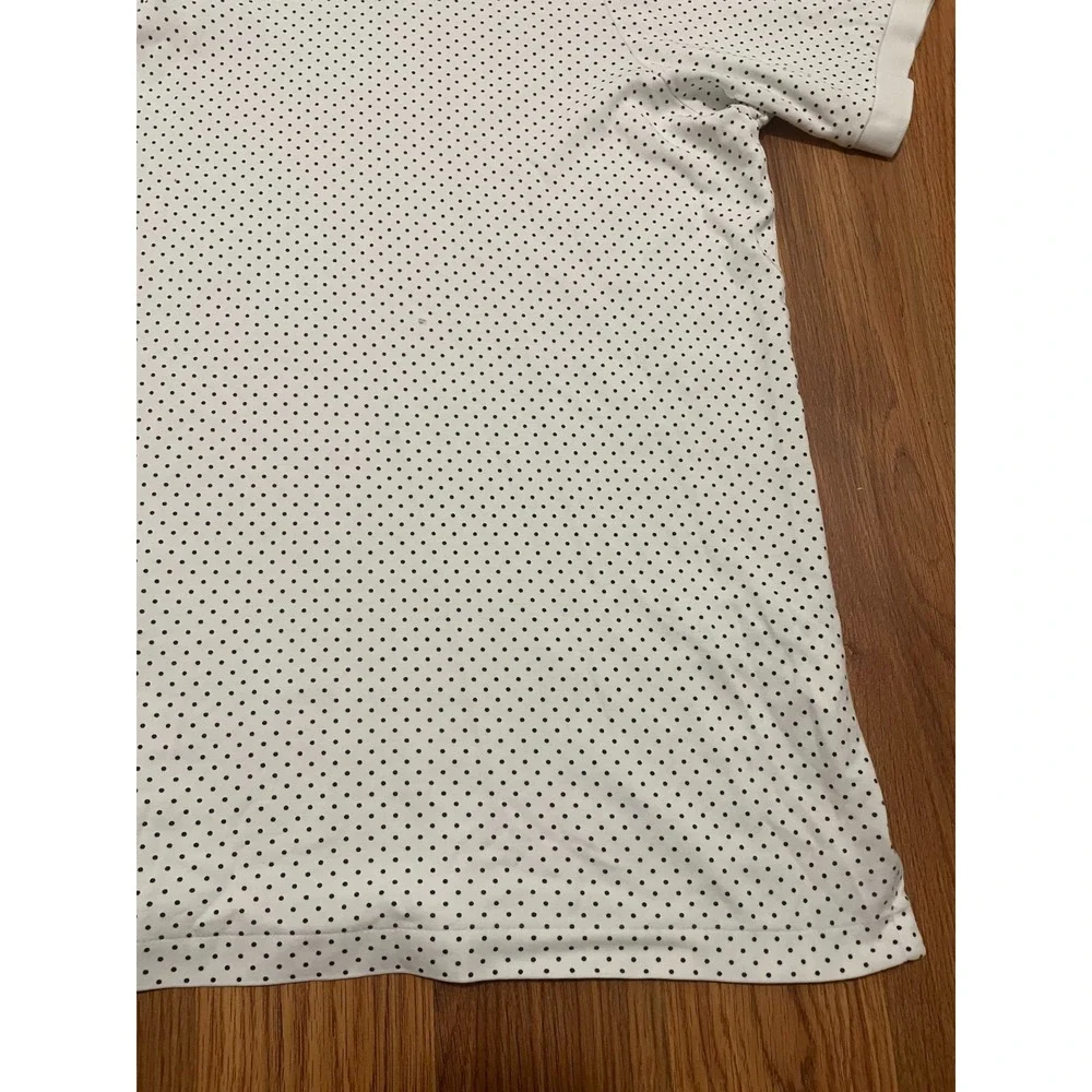 Polo Ralph Lauren Polo Shirt Mens 3X Big Polka Dot Short Sleeve White